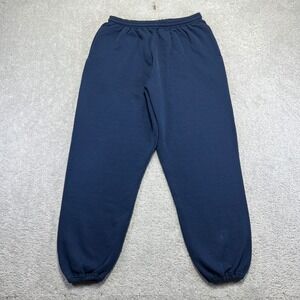 VINTAGE Russell Athletic Sweatpants Mens Large Navy Joggers Dri-Power Fleece Y2k